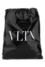 Valentino Garavani Men Black Leather Vltn Sack