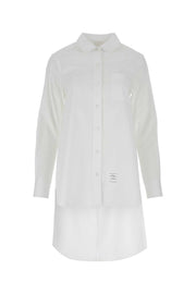 Thom Browne Women White Poplin Oversize Shirt