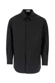 Valentino Garavani Men Black Tech Nylon Oversize Shirt