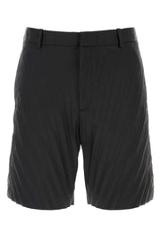 Valentino Garavani Men Black Nylon Bermuda Shorts