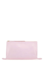 Jil Sander Women Pastel Pink Leather Medium Clutch