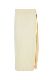 Jil Sander Women Ivory Viscose Blend Skirt