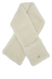Prada Women Ivory Teddy Scarf