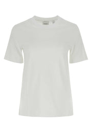 Burberry Women White Cotton T-Shirt