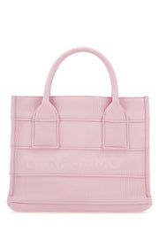Salvatore Ferragamo Women Pink Fabric Beach S Handbag