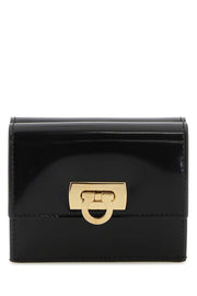 Salvatore Ferragamo Women Black Leather Wallet
