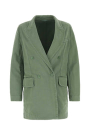 Max Mara Women Sage Green Denim Zenobia Blazerâ