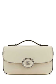 Gucci Women Ivory Leather Mini Petite Gg Handbag