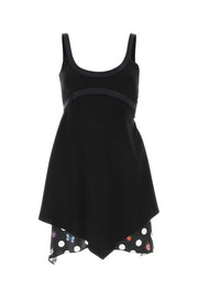 Versace Women Black Acetate Blend Mini Dress