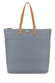 Prada Men Printed Re-Nylon Shopping Bag