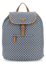 Prada Men Printed Re-Nylon Backpack