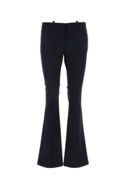 Off White Women Midnight Blue Wool Pant