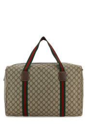 Gucci Men Gg Supreme Fabric Travel Bag
