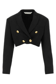 Palm Angels Women Black Polyester Blend Boyfriend Blazer