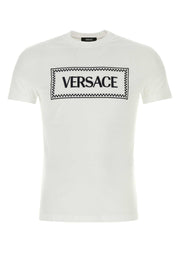 Versace Men White Cotton T-Shirt