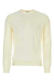 Jil Sander Men Ivory Wool Sweater