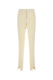 Jil Sander Women Ivory Viscose Blend Pant