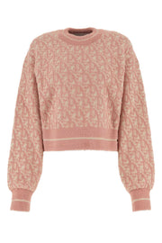 Palm Angels Women Embroidered Nylon Blend Sweater