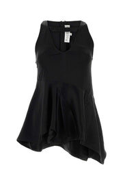 Jw Anderson Women Black Satin Top