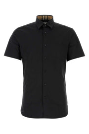 Burberry Men Black Stretch Poplin Shirt