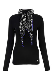 Burberry Women Black Viscose Blend Sweater