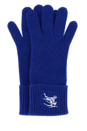 Burberry Women Electric Blue Cashmere Blend Gloves
