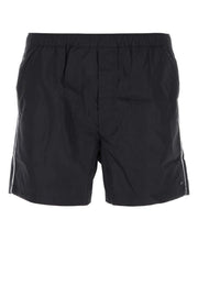 Valentino Garavani Men Midnight Blue Nylon Swimming Shorts