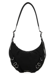 Givenchy Men Black Nylon Blend Voyou Crossbody Bag