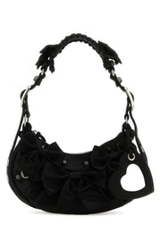 Balenciaga Women Black Satin Le Cagole Xs Shoulder Bag