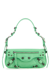 Balenciaga Women Light Green Leather Le Cagole Sling Xs Shoulder Bag