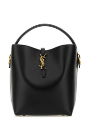 Saint Laurent Women Black Leather Le 37 Bucket Bag