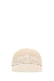 Courreges Women Sand Cotton Baseball Cap