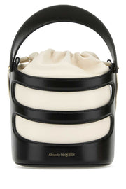 Alexander Mcqueen Women Two-Tone Leather The Rise Bucket Bag