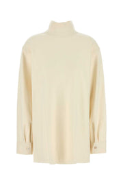 Jil Sander Women Cream Wool Blend Blouse