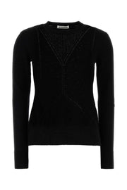 Jil Sander Women Black Wool Blend Sweater