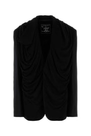 Y Project Women Black Stretch Twill Oversize Blazer