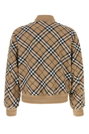 Burberry Men Embroidered Polyester Blend Bomber Jacket