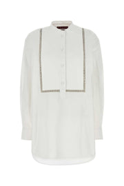 Gucci Women White Poplin Shirt