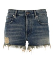 Balenciaga Women Denim Shorts