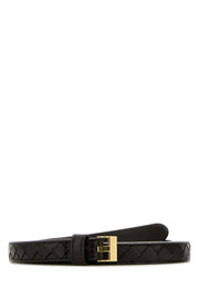 Bottega Veneta Women Dark Brown Leather Watch Belt