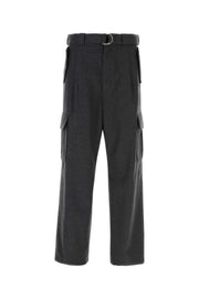 Prada Men Graphite Wool Cargo Pant