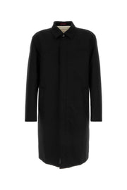 Gucci Men Black Wool Coat