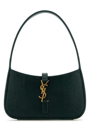 Saint Laurent Women Bottle Green Leather Mini Le 5 Ã  7 Handbag