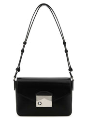 Montblanc Men Black Leather Meisterstuck Shoulder Bag