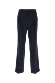 Casablanca Men Navy Blue Wool Pant