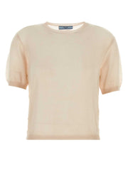 Prada Women Skin Pink Cashmere Sweater