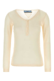 Prada Women Skin Pink Cashmere Blend Sweater