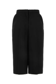 Givenchy Women Black Wool Bermuda Shorts