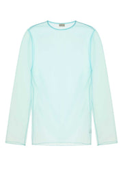 Dries Van Noten Men Light Blue Organza Camille Top