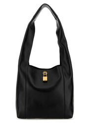 Saint Laurent Women Black Leather Tanger Shopping Bag